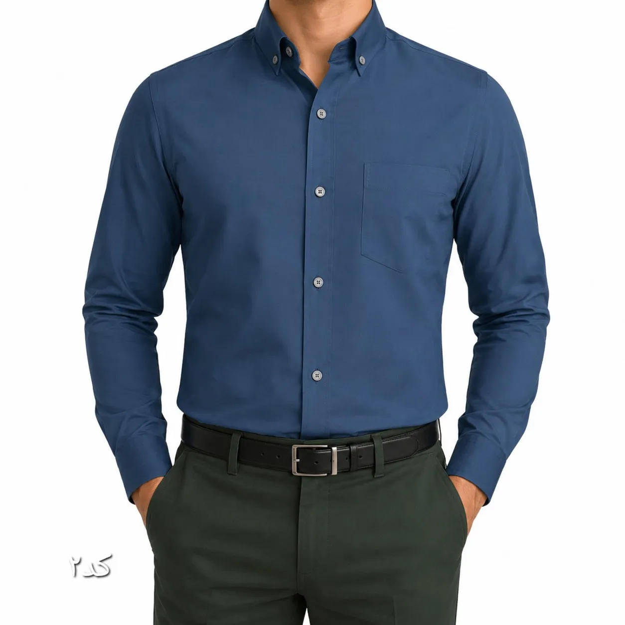 پیراهن مردانه بنگال آستین بلند کشی تک جیب