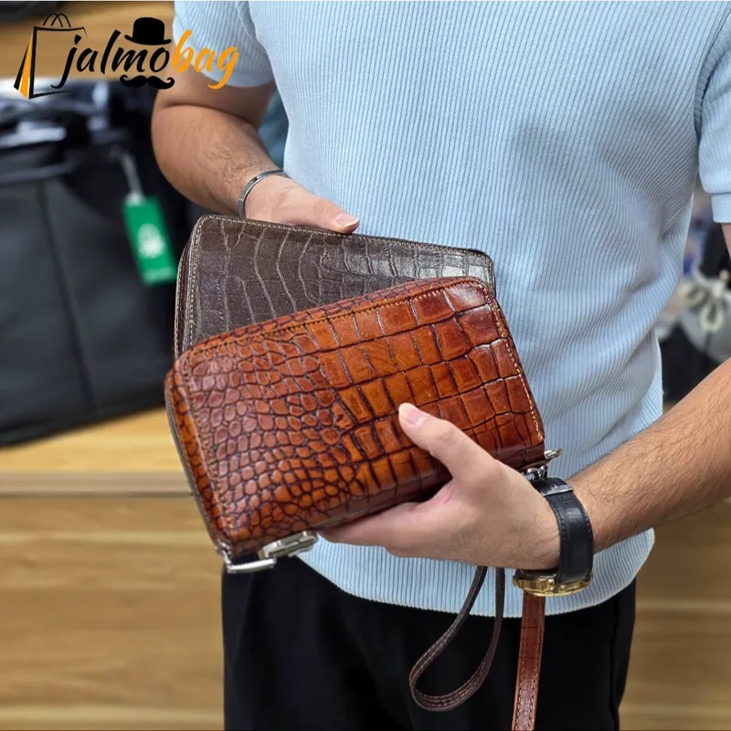 کیف دستی پاسپورتی چرم طبیعی مردانه و زنانه مدل مچی و دستی