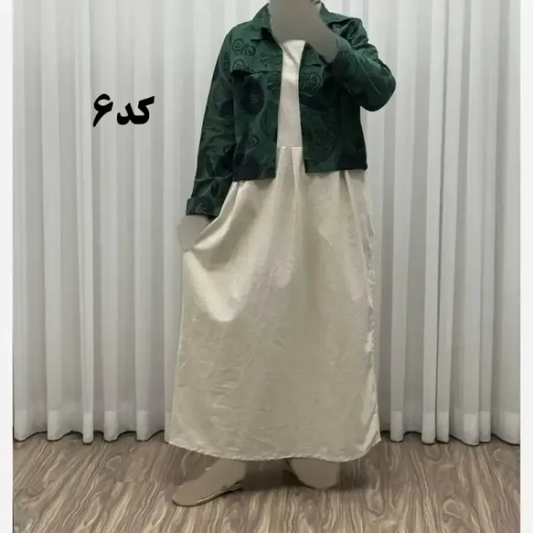 کت سارافون مدل یاپراق پاموق کد 1525 فری سایز لینن مناسب تا سایز 46 چهارفصل