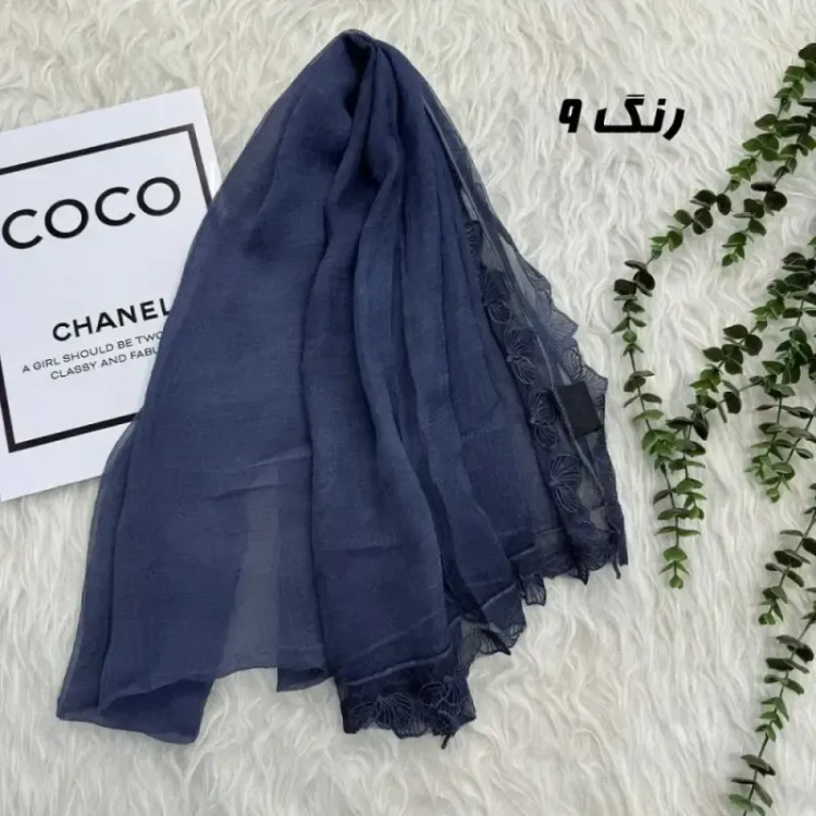 شال وارداتی حریر دانتل مجلسی و روزمره قواره 200 در 65